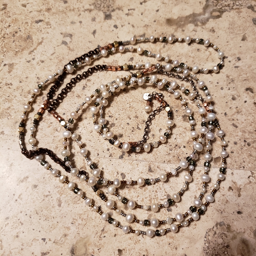 COPY - N1993 Silpada 60in pearl necklace